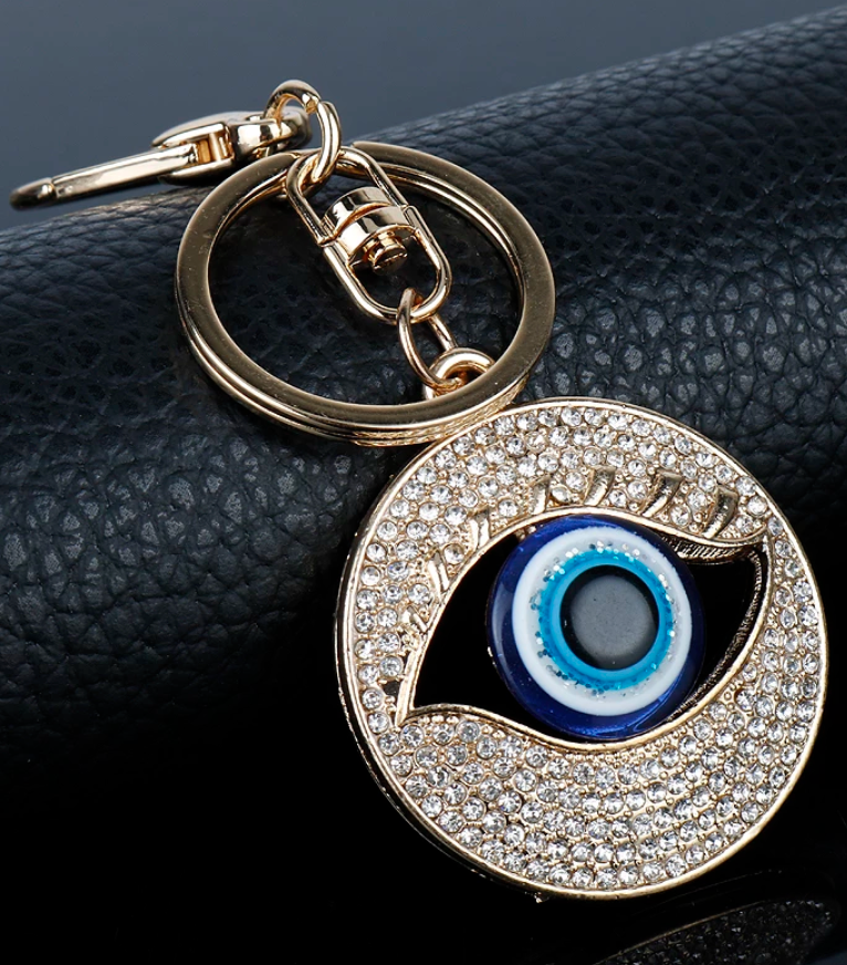 Crystal Evil Eye Key Ring