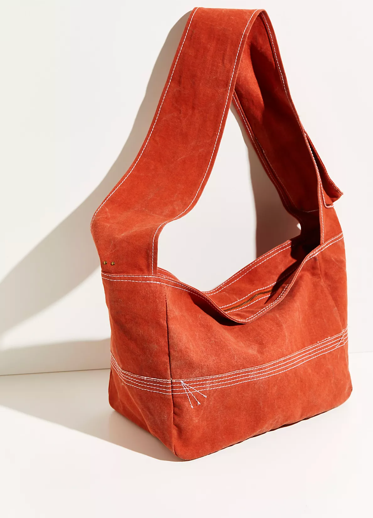 Free People Waxed Canvas Sling Bag