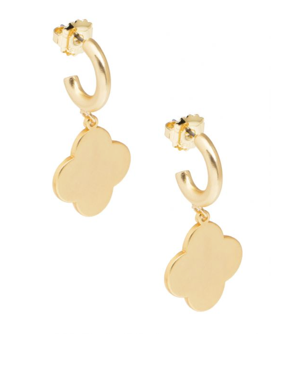 Zenzii Quatrefoil Charm Earring