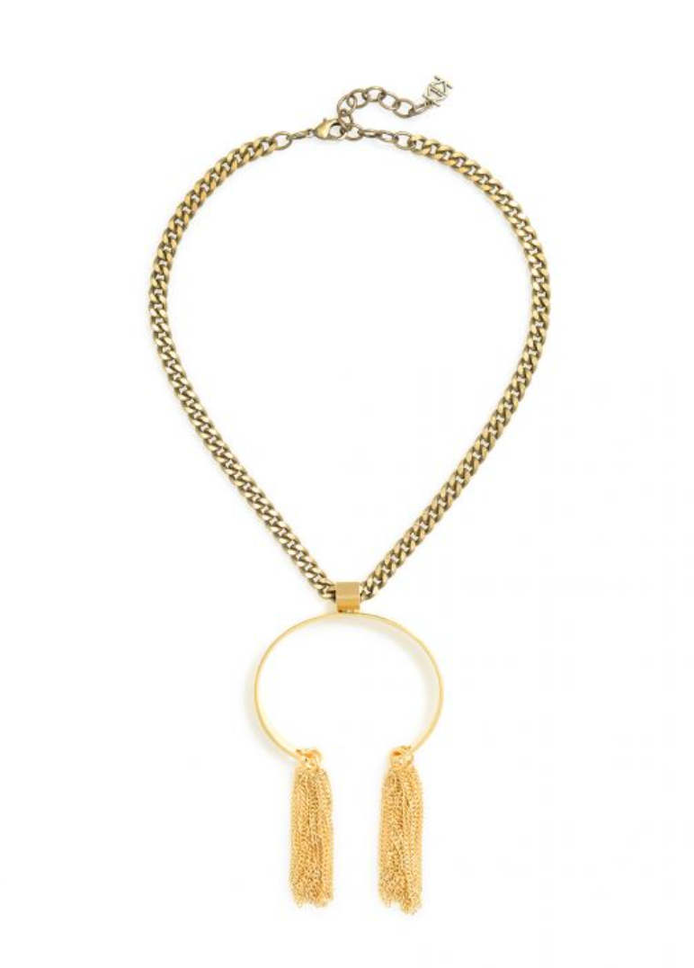 Zenzii Horns By The Fringe Necklace