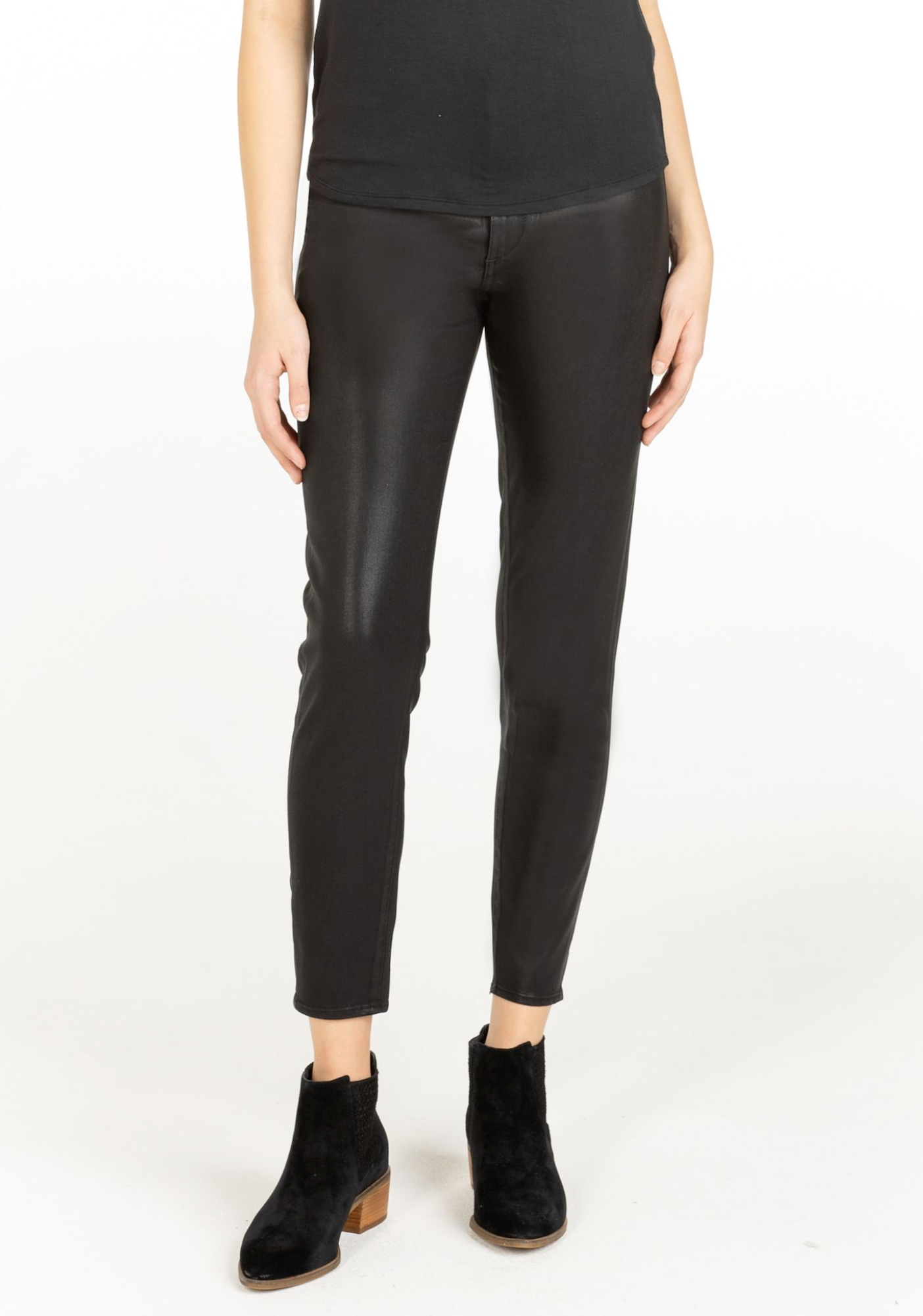 Articles Of Society Heather Coated Black Skinny