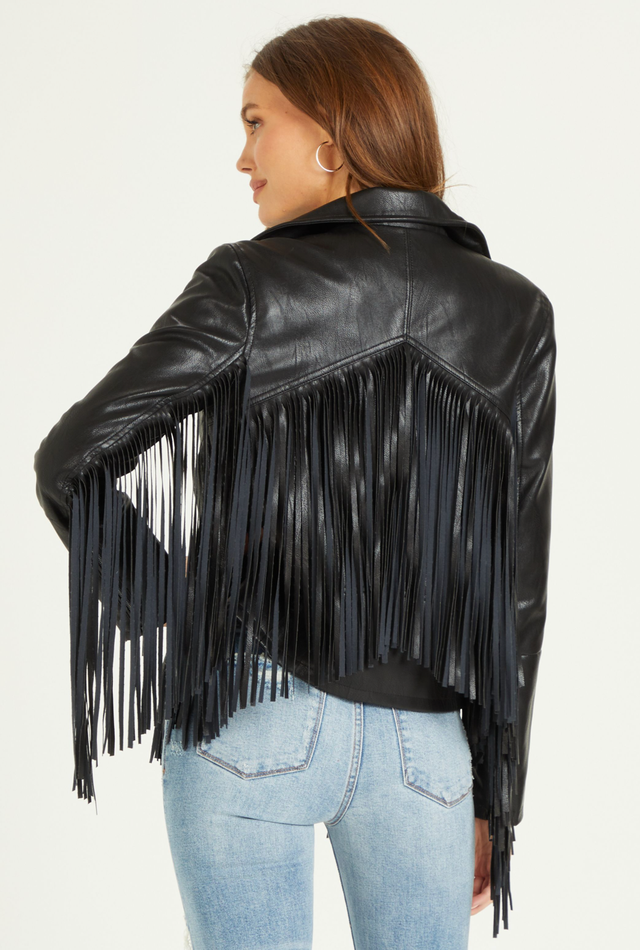 Dear John Talin Fringe Moto Jacket