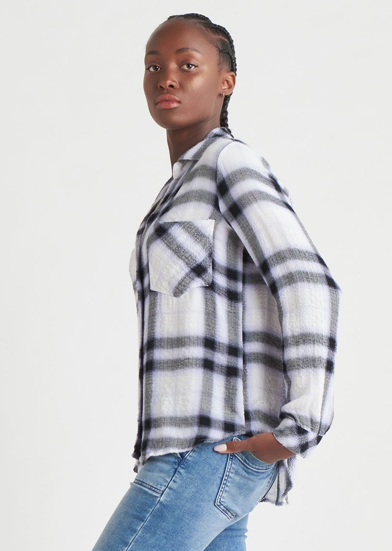 Dex Plaid Blouse