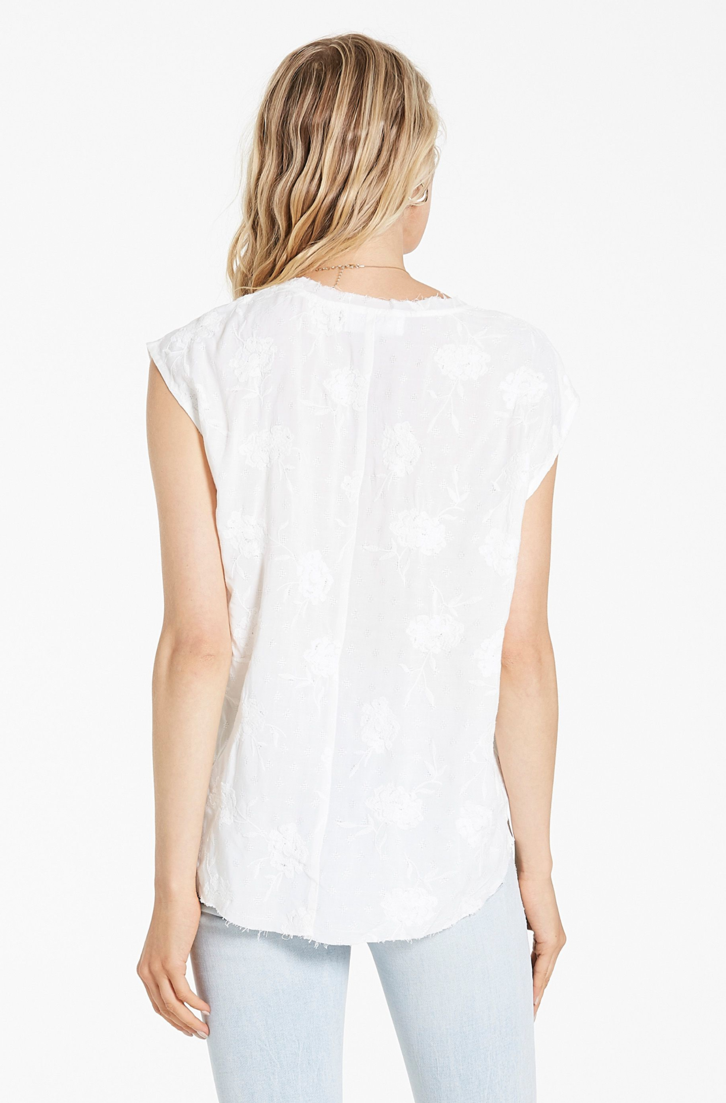 Dear John Yanis Pearl Ivory Floral Top