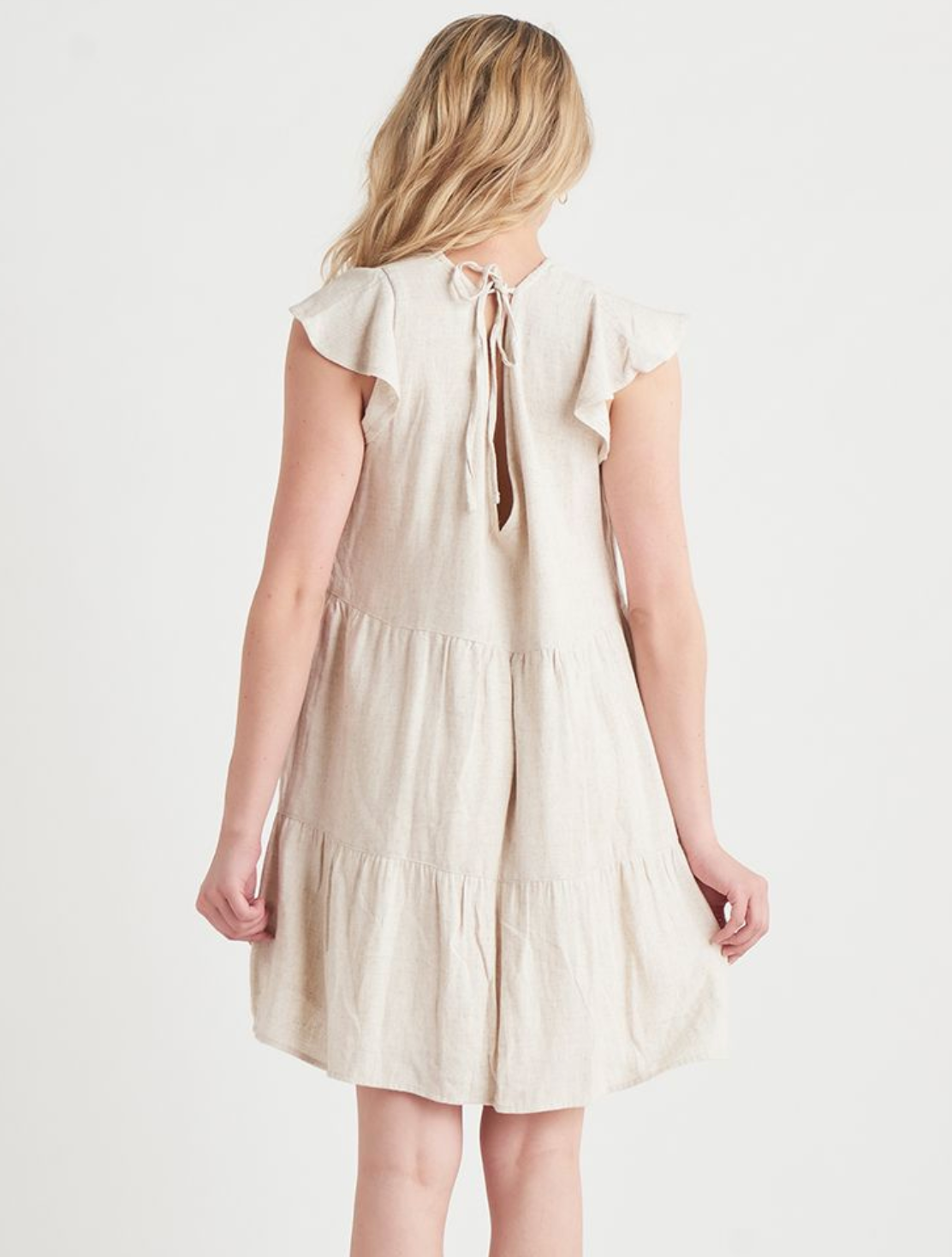 Dex Sand Dollar Babydoll Mini Dress