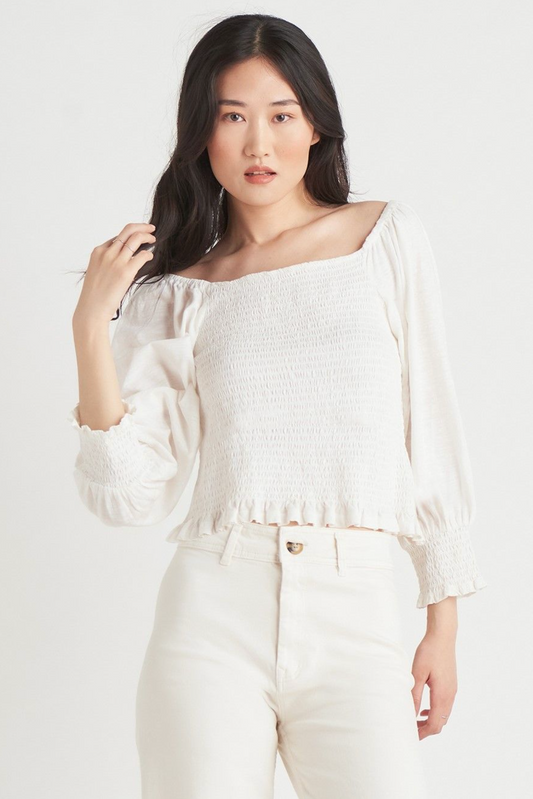 Dex Square Neck Smock Blouse