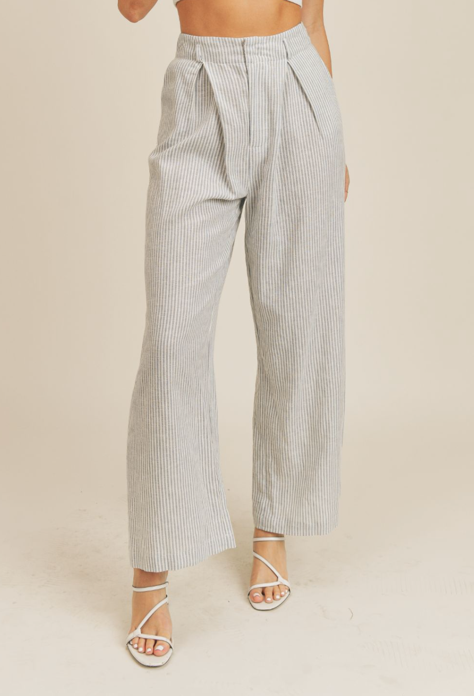 Sage The Label Johanne Striped Wide Leg Pant