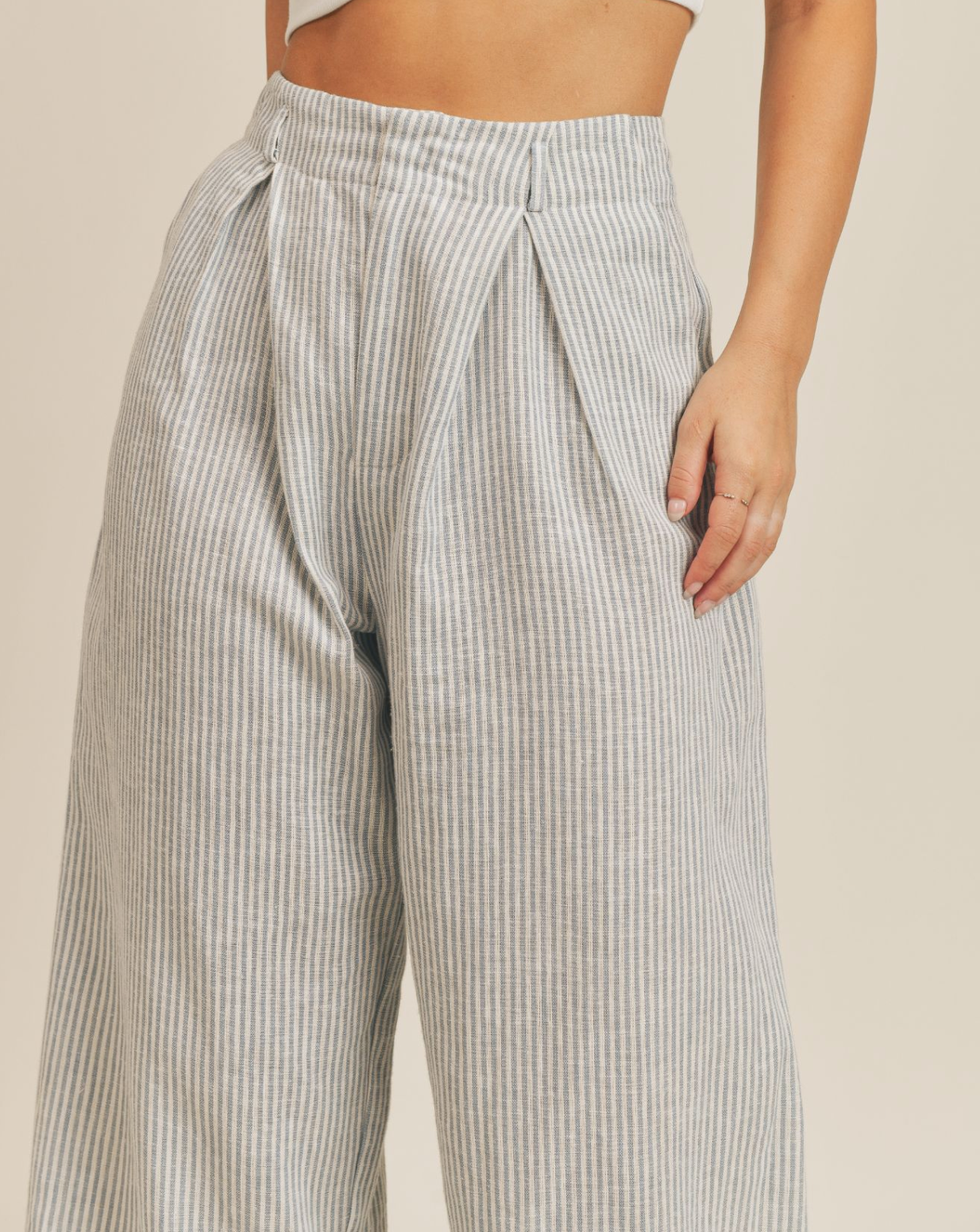 Sage The Label Johanne Striped Wide Leg Pant