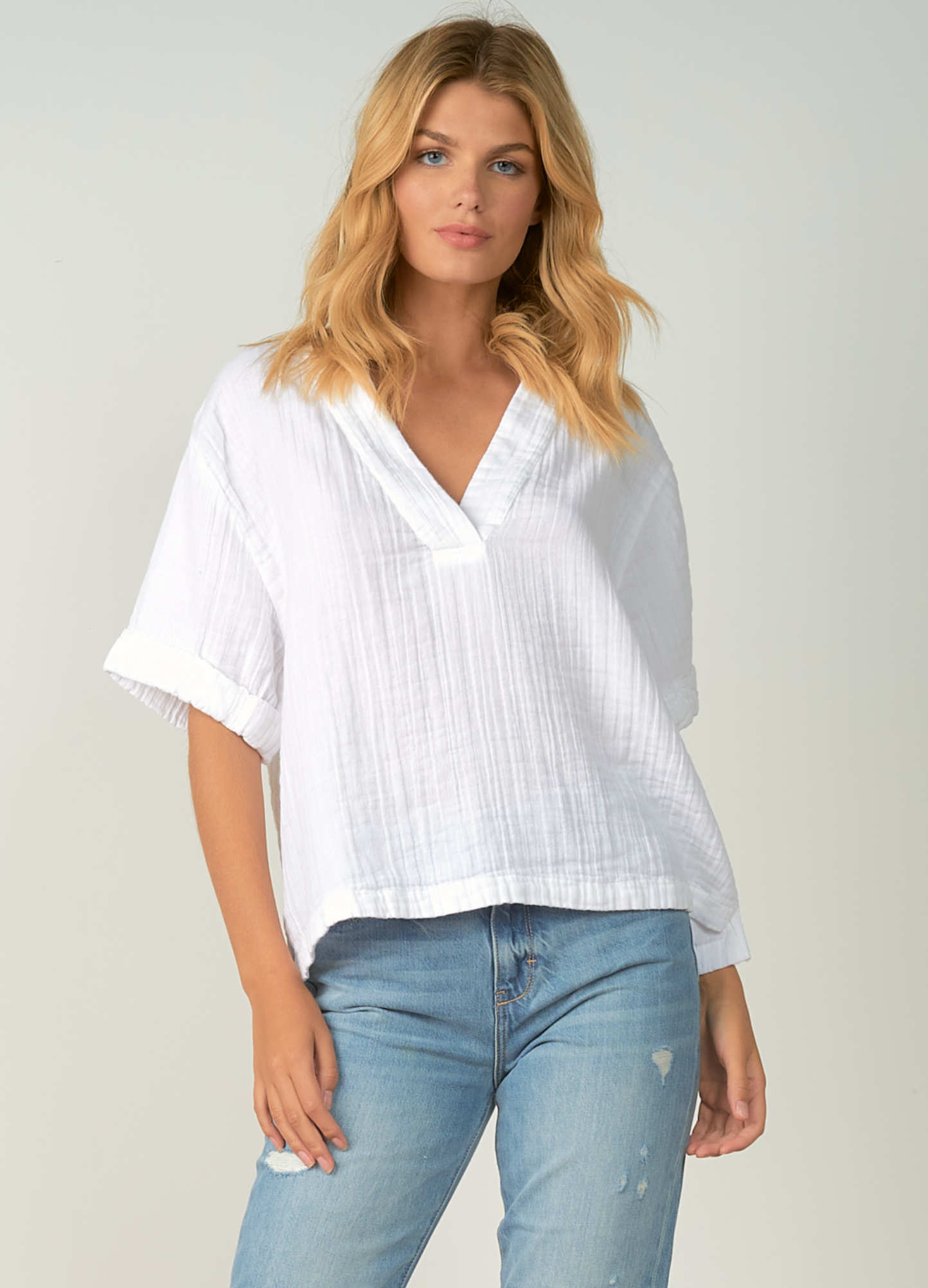 Elan Gauzy Top