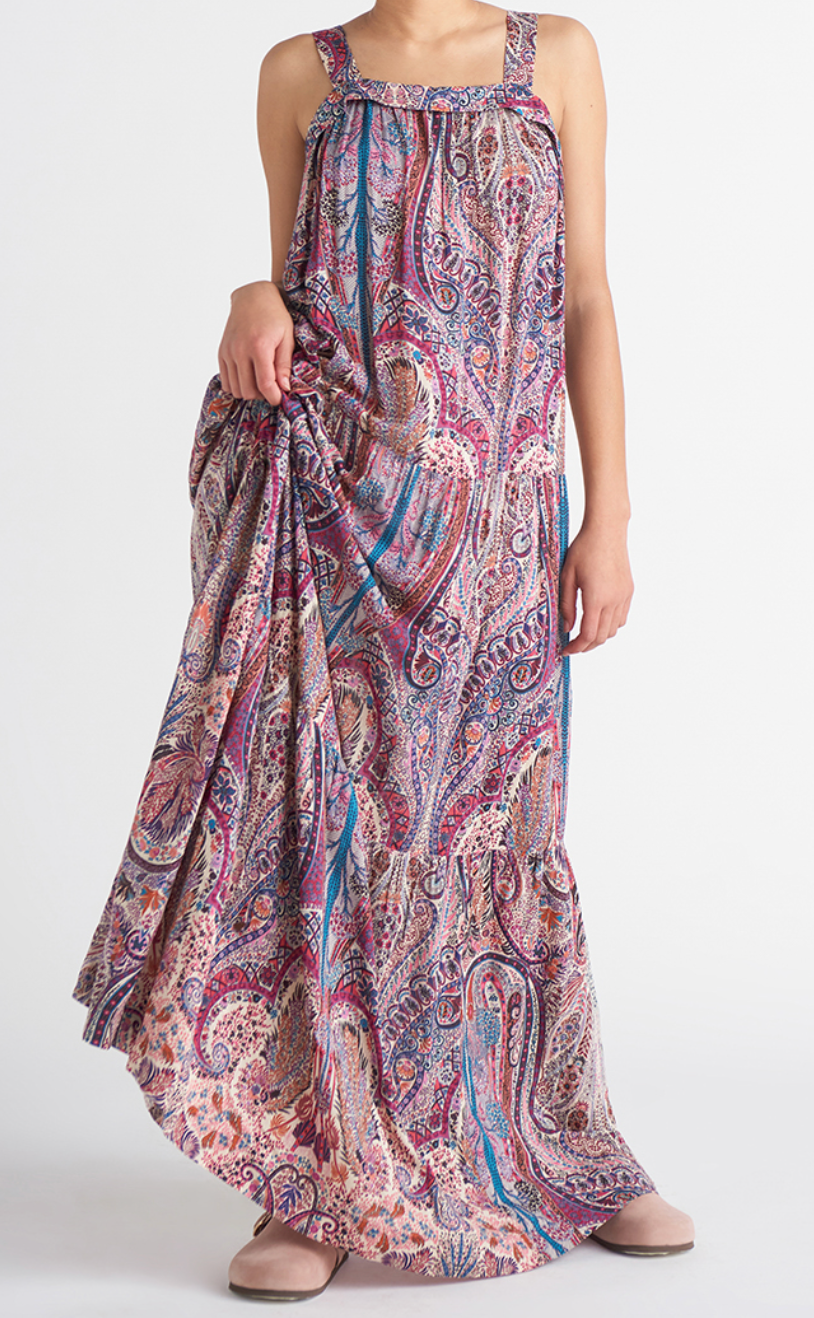 Dex Fleur Tiered Maxi Dress