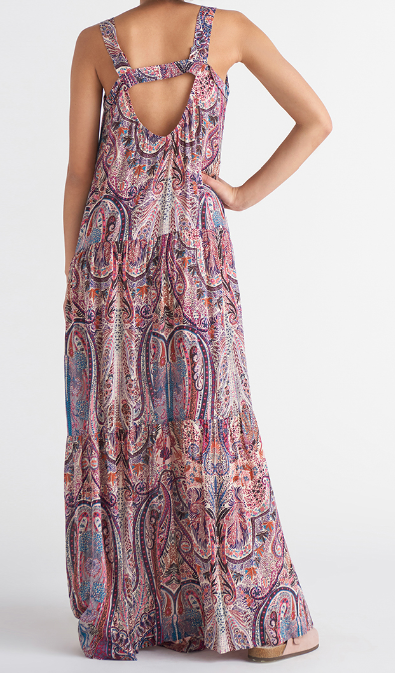 Dex Fleur Tiered Maxi Dress