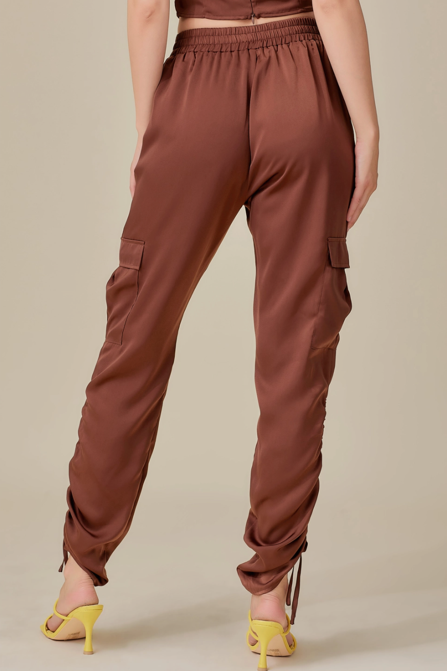Nelly Ruched Cargo Pant