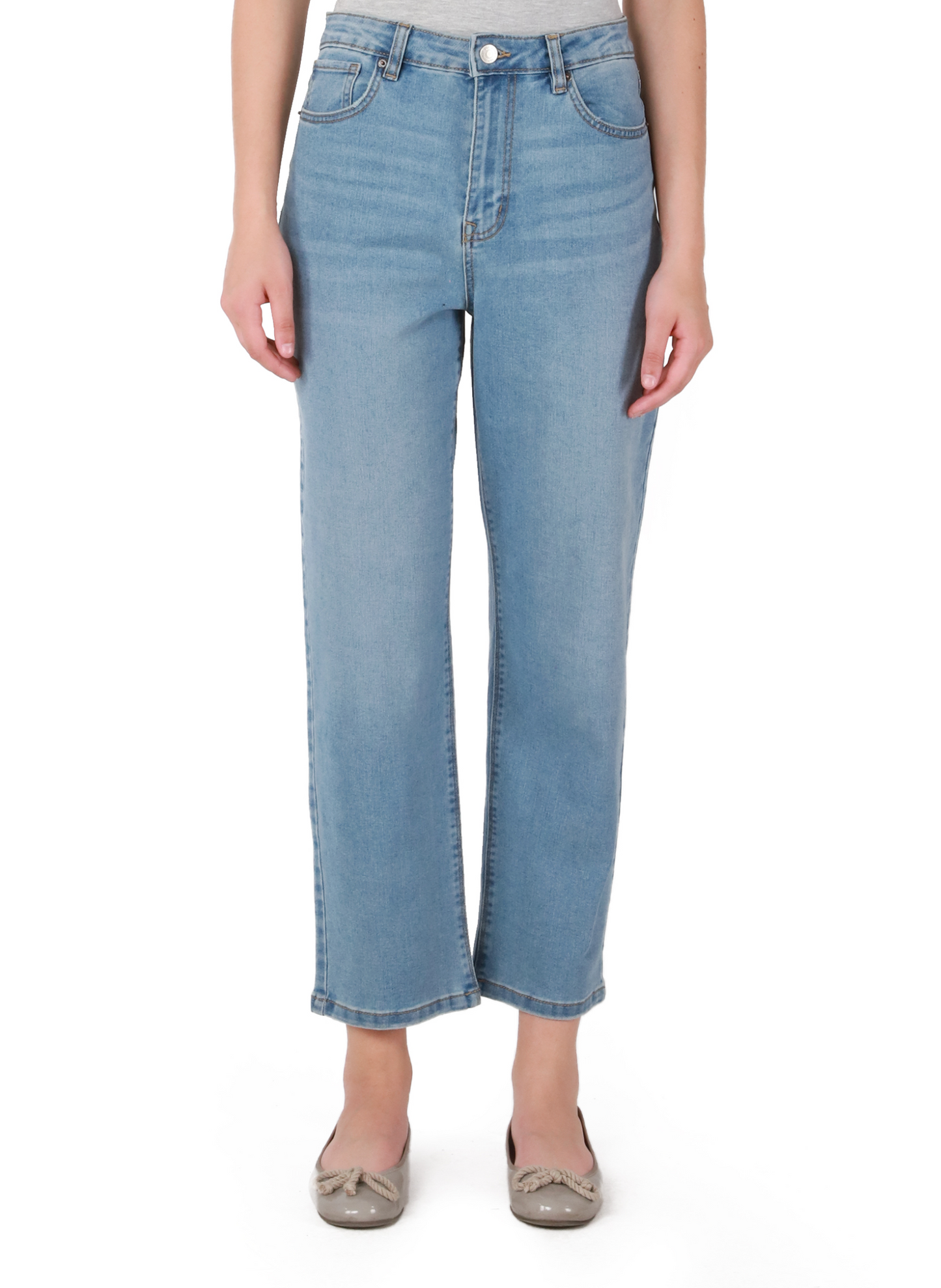 Dex Zoe High Rise Relaxed Straight Jean