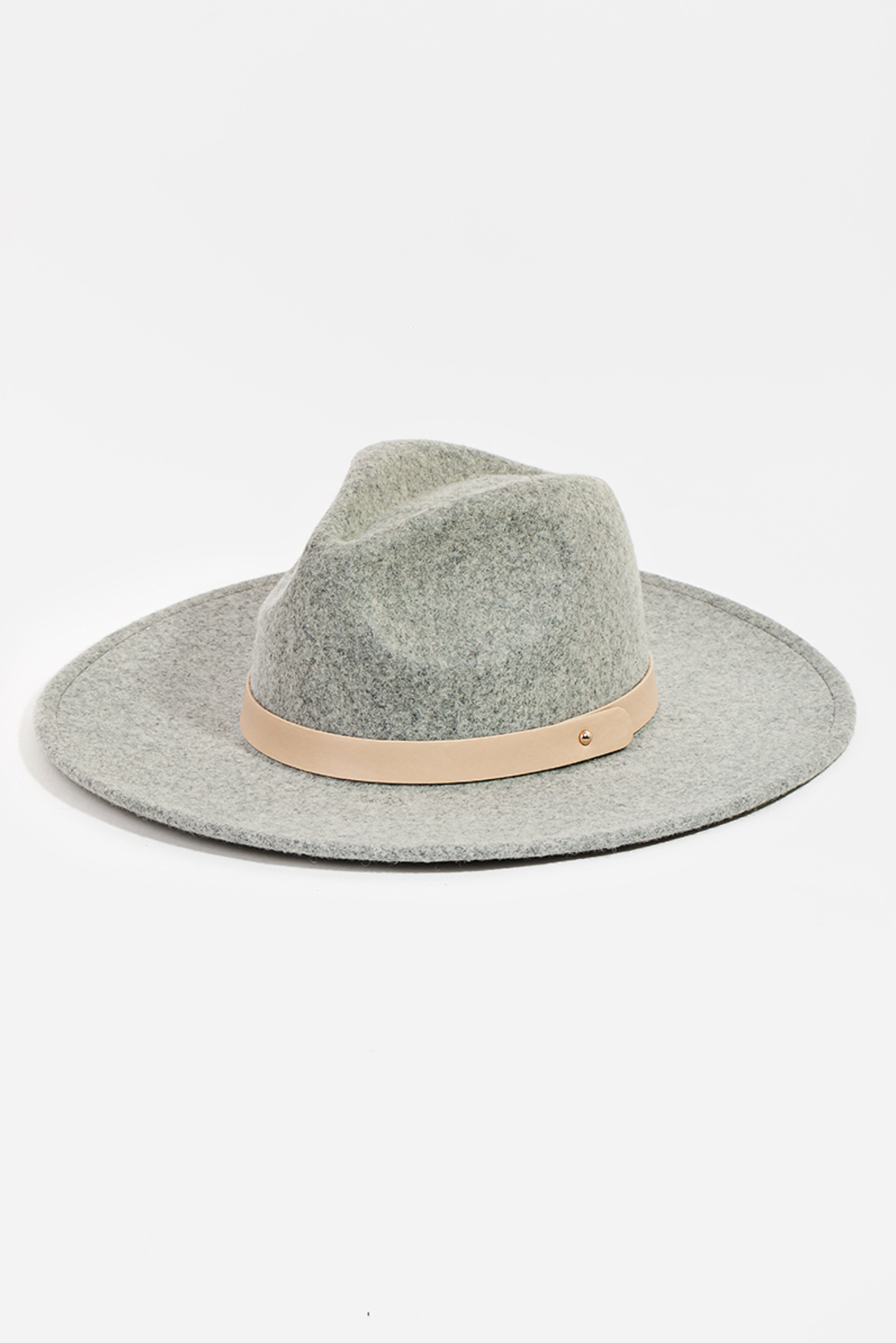 Wool Felt Flat Brim Fedora Hat