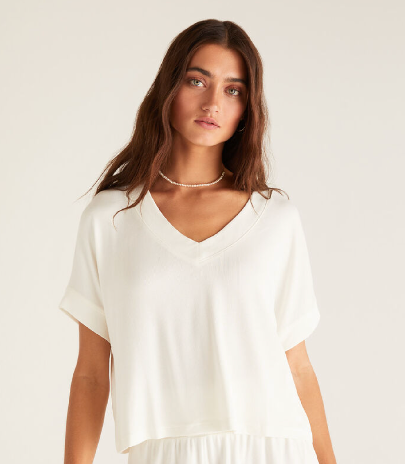 Z Supply Harper Rib V-Neck Top