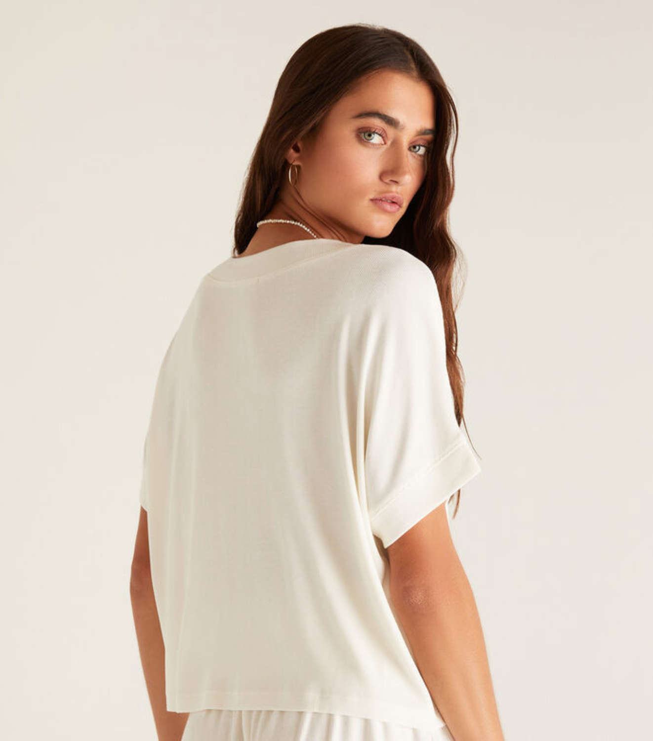 Z Supply Harper Rib V-Neck Top