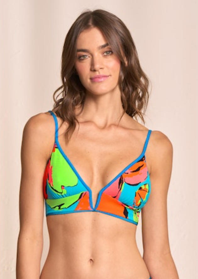 Maaji Ocean Blue Parade Triangle Bikini Top