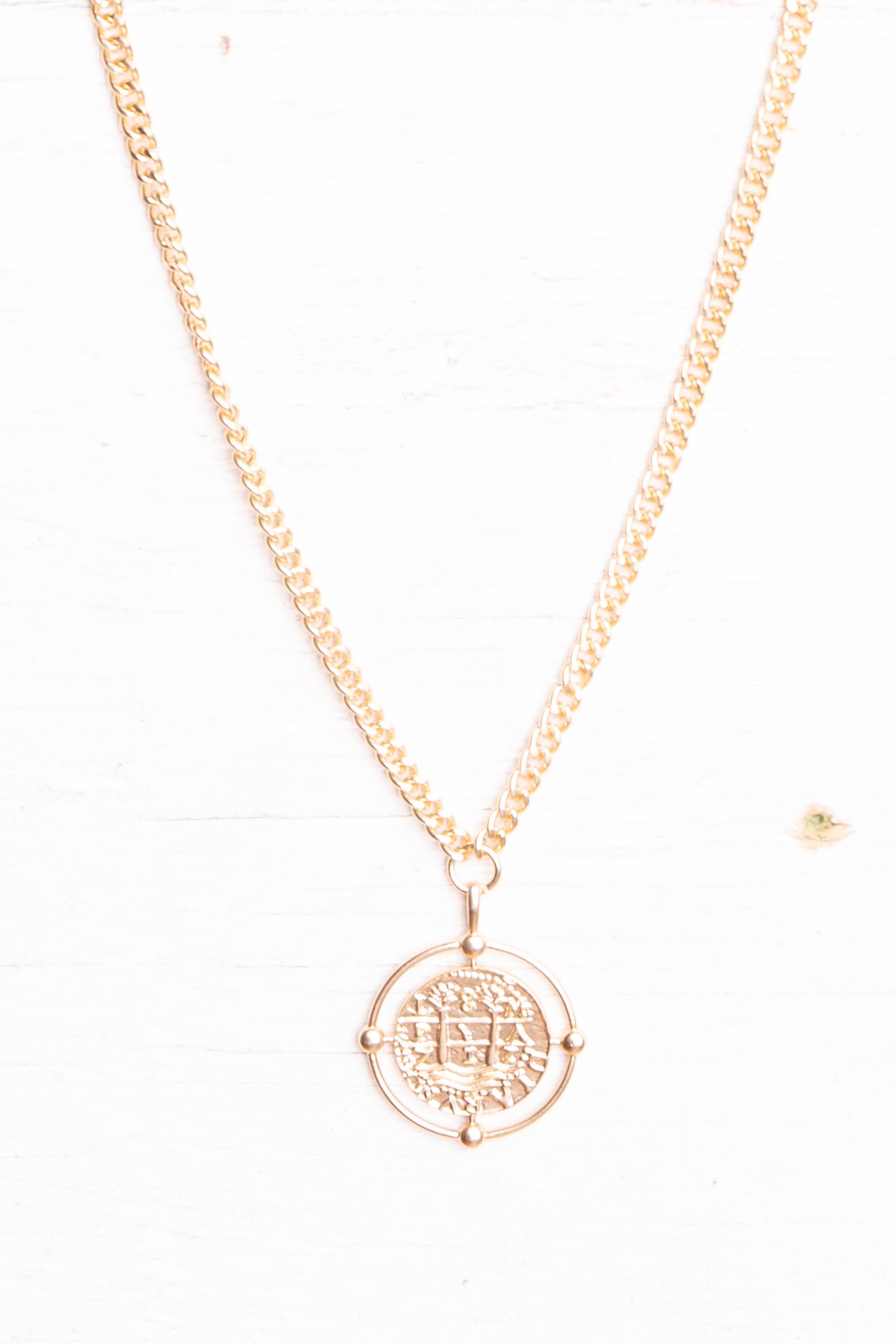 Ancient Coin Pendant Necklace