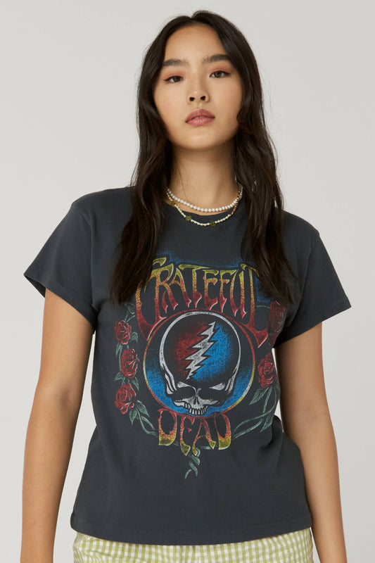 Daydreamer Grateful Dead Face Of Roses Tee