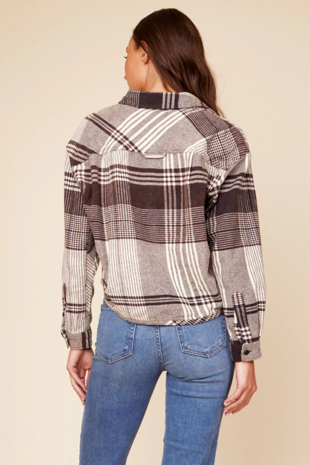 Vintage Havana Flannel Plaid Top