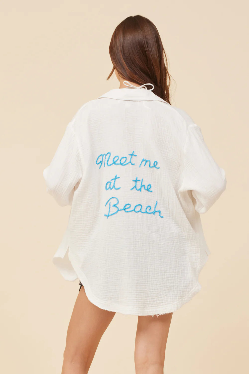 Vintage Havana "Meet Me at the Beach" Gauze Shirt