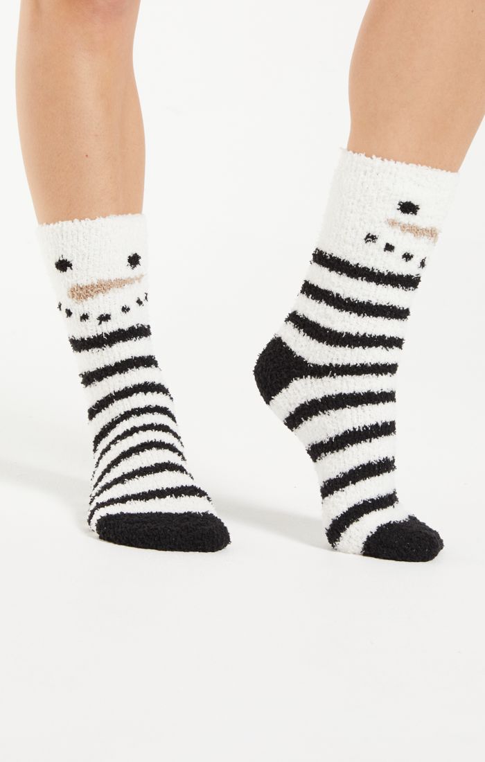 Z Supply Snowman Plush Socks