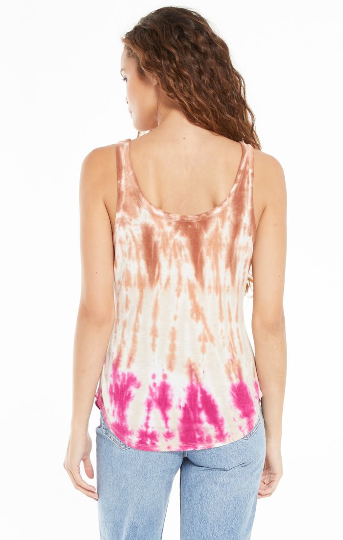 Z Supply Easy Sorbet Skies Tie Dye Tank