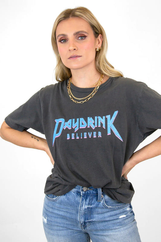 Daydrink Believer™ Metal Garment Dye Tee