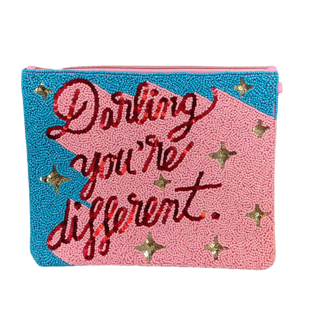 Darling You're Different Beaded Clutch