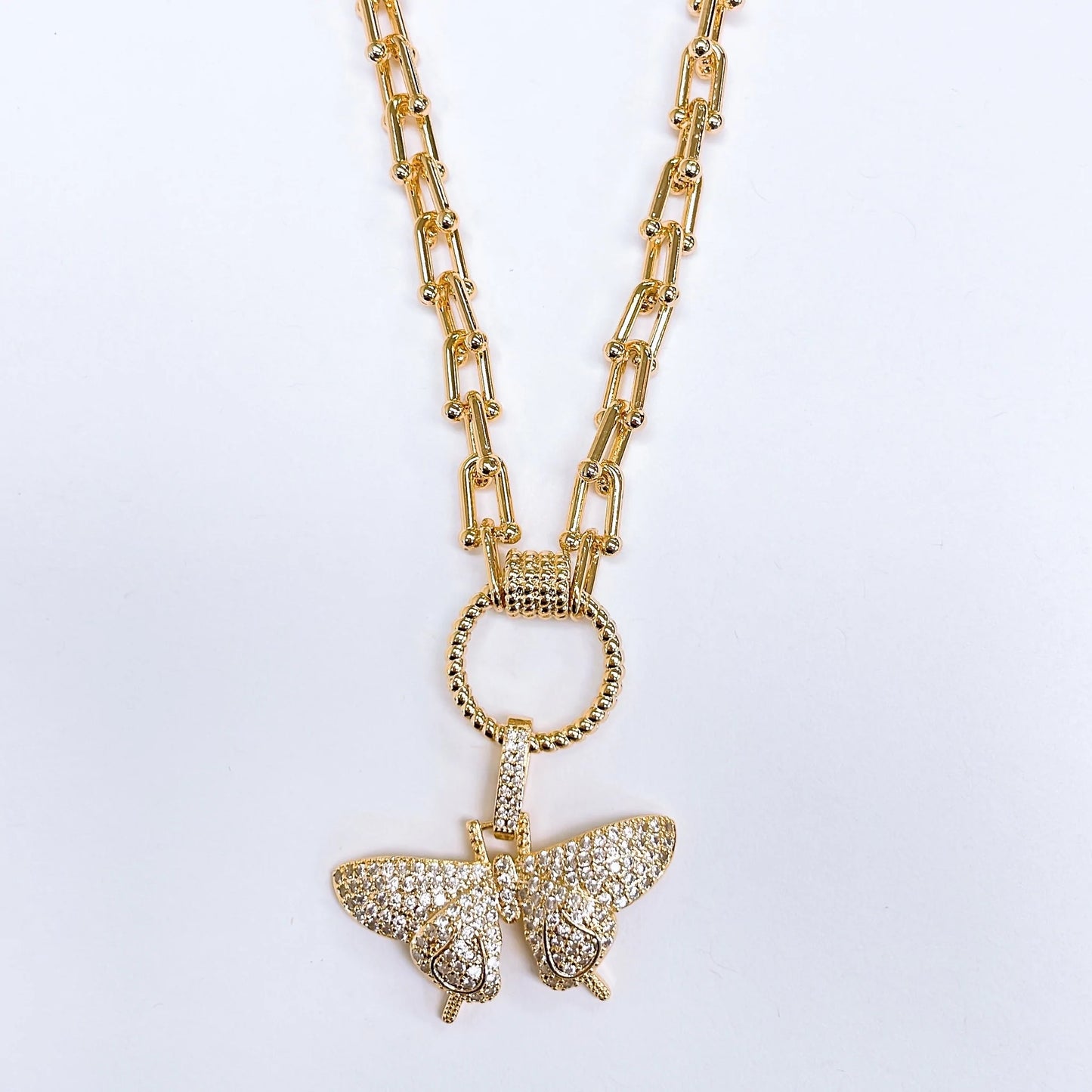 Butterfly Clip Necklace