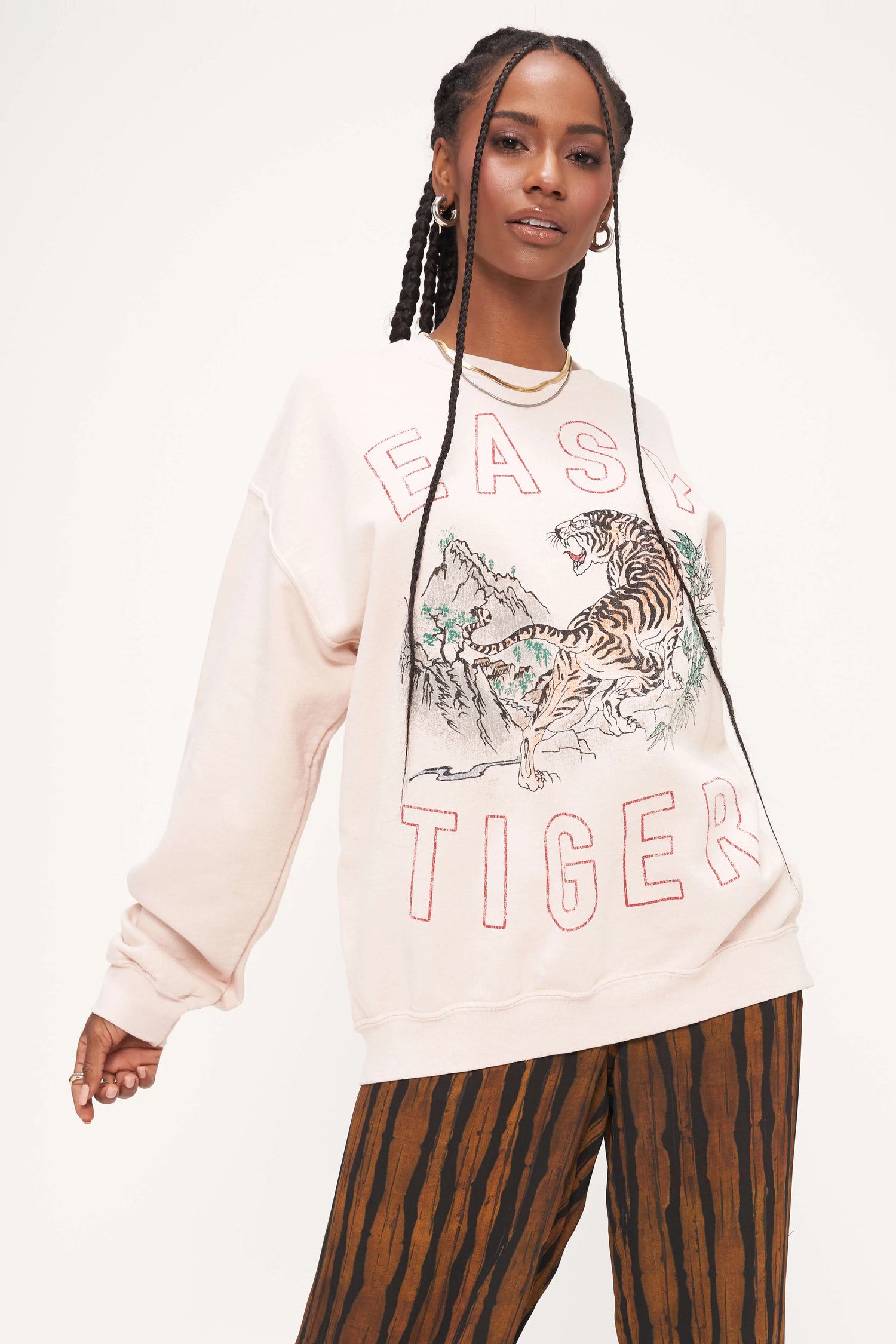 Project Social T Tiger Pullover Sweatshirt