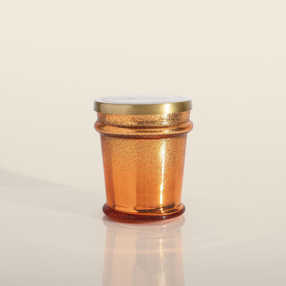 Capri Blue Glitz Found Glass Jar