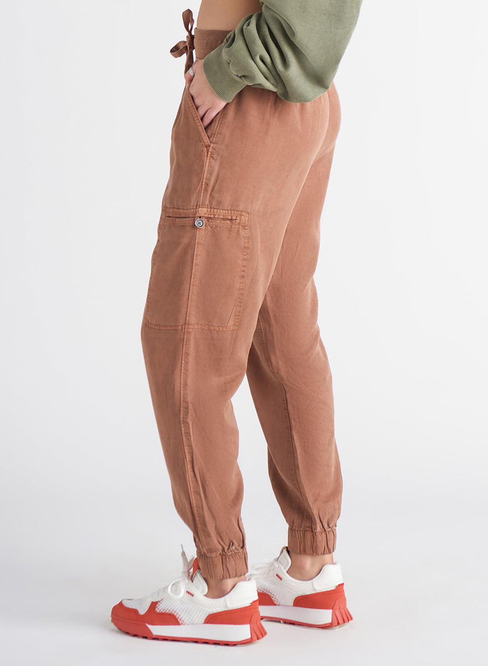 Dex Hayden Tencel Tie Cargo Jogger