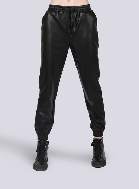 Dex Riley High Rise PU Jogger