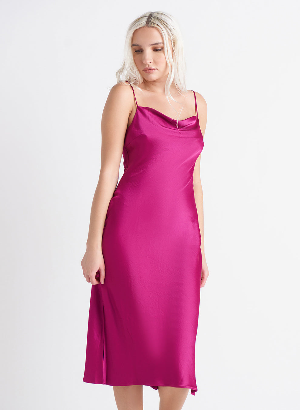 Dex Abigail Satin Slip Dress