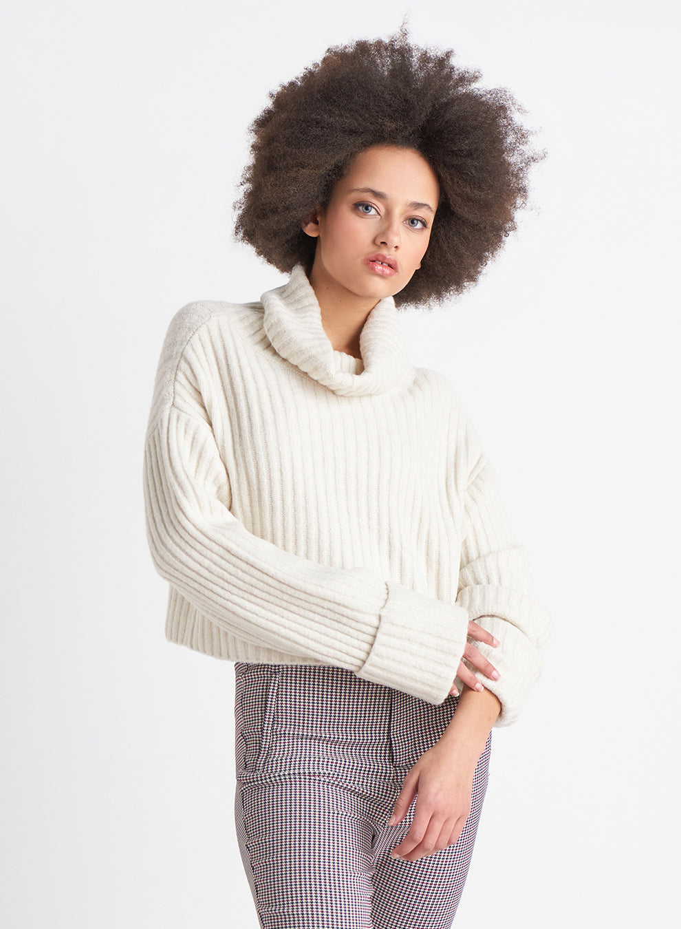 Dex Lucy Wide Cuff Turtleneck Sweater