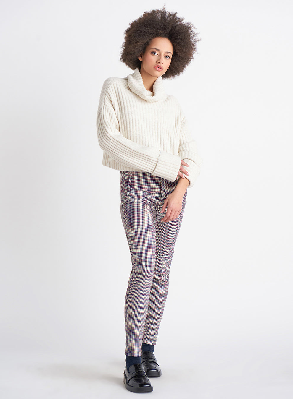 Dex Lucy Wide Cuff Turtleneck Sweater