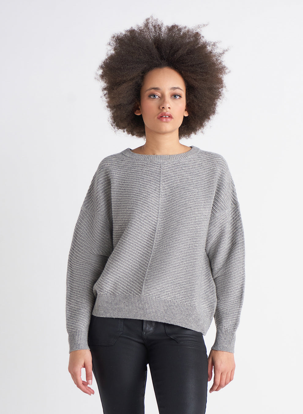 Dex Hattie Textured Rib Knit Sweater