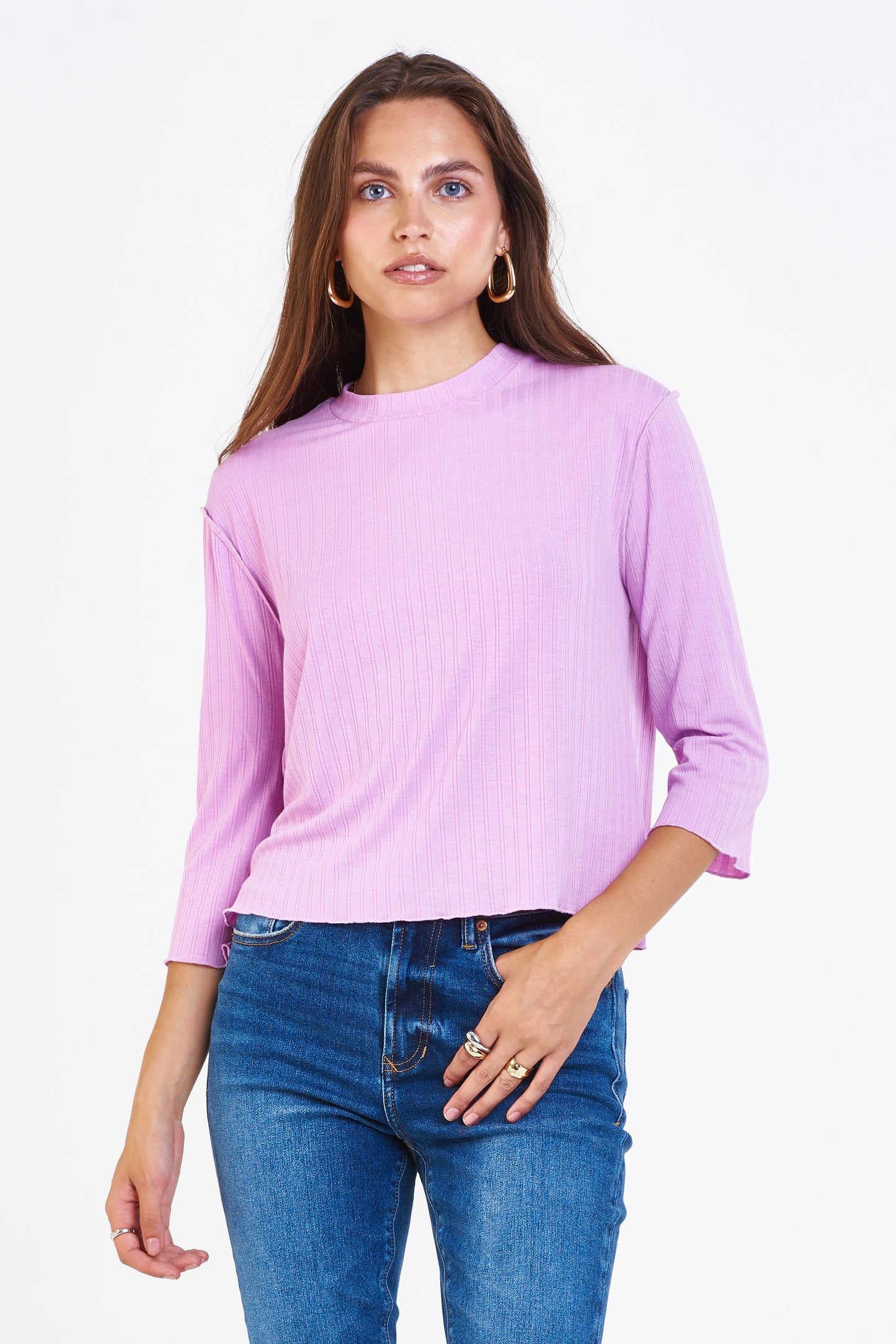 Dear John Juliet Pink Lavender Top