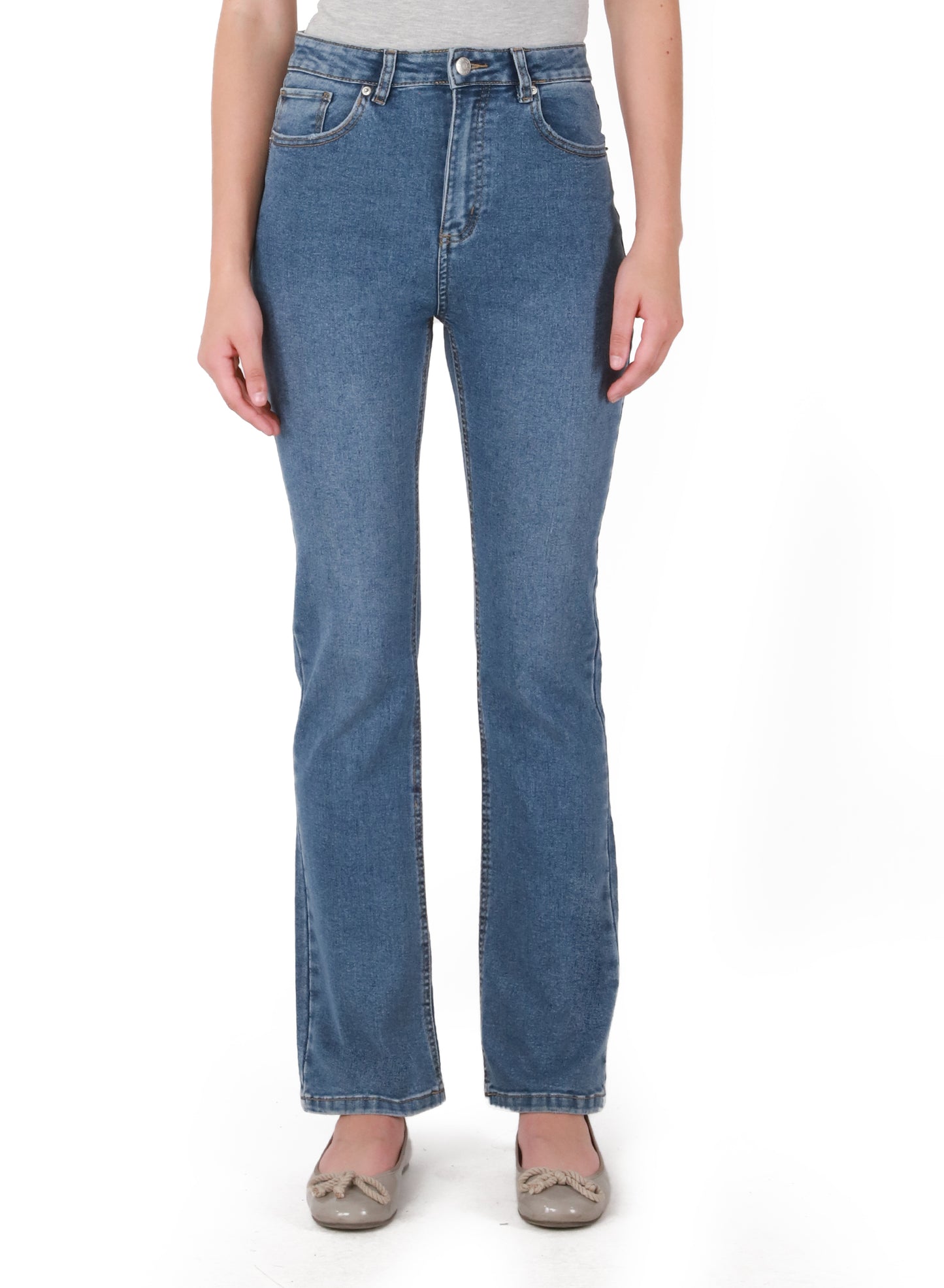 Dex Zoe High Rise Relaxed Bootcut Jean