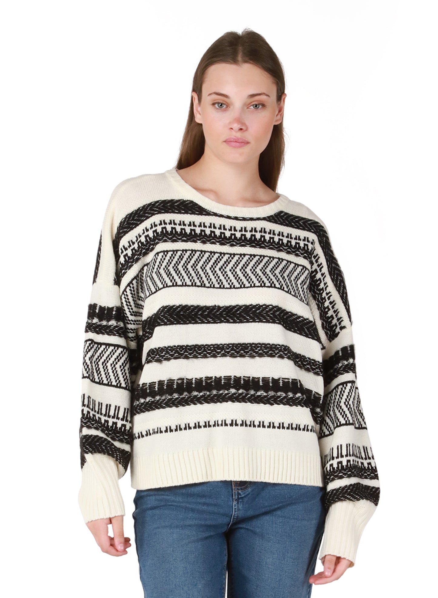 Dex Herringbone Stripe Sweater