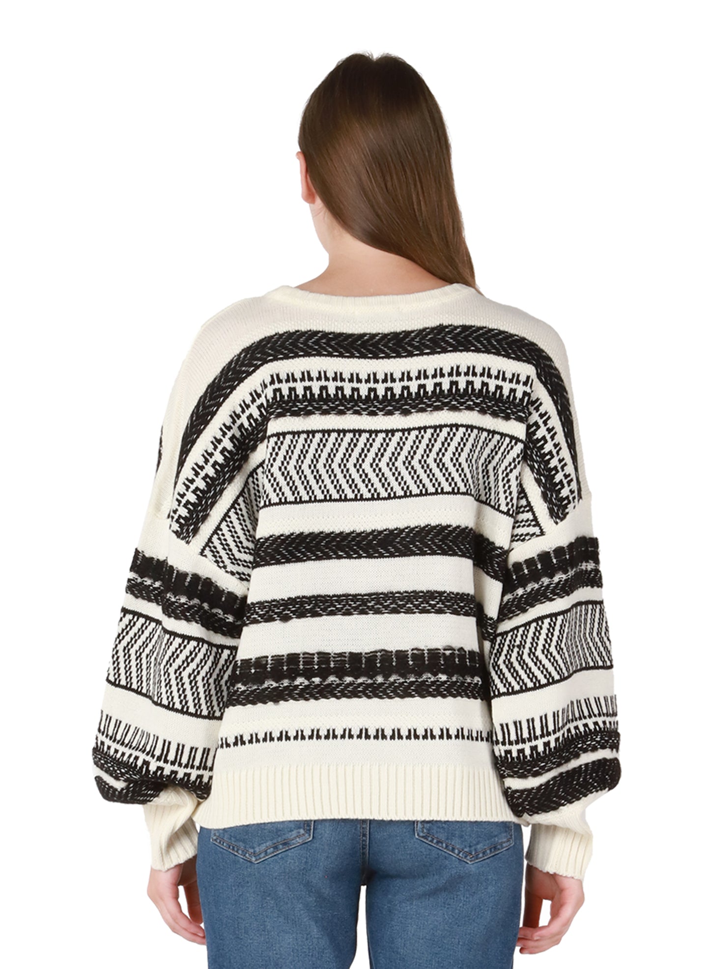 Dex Herringbone Stripe Sweater