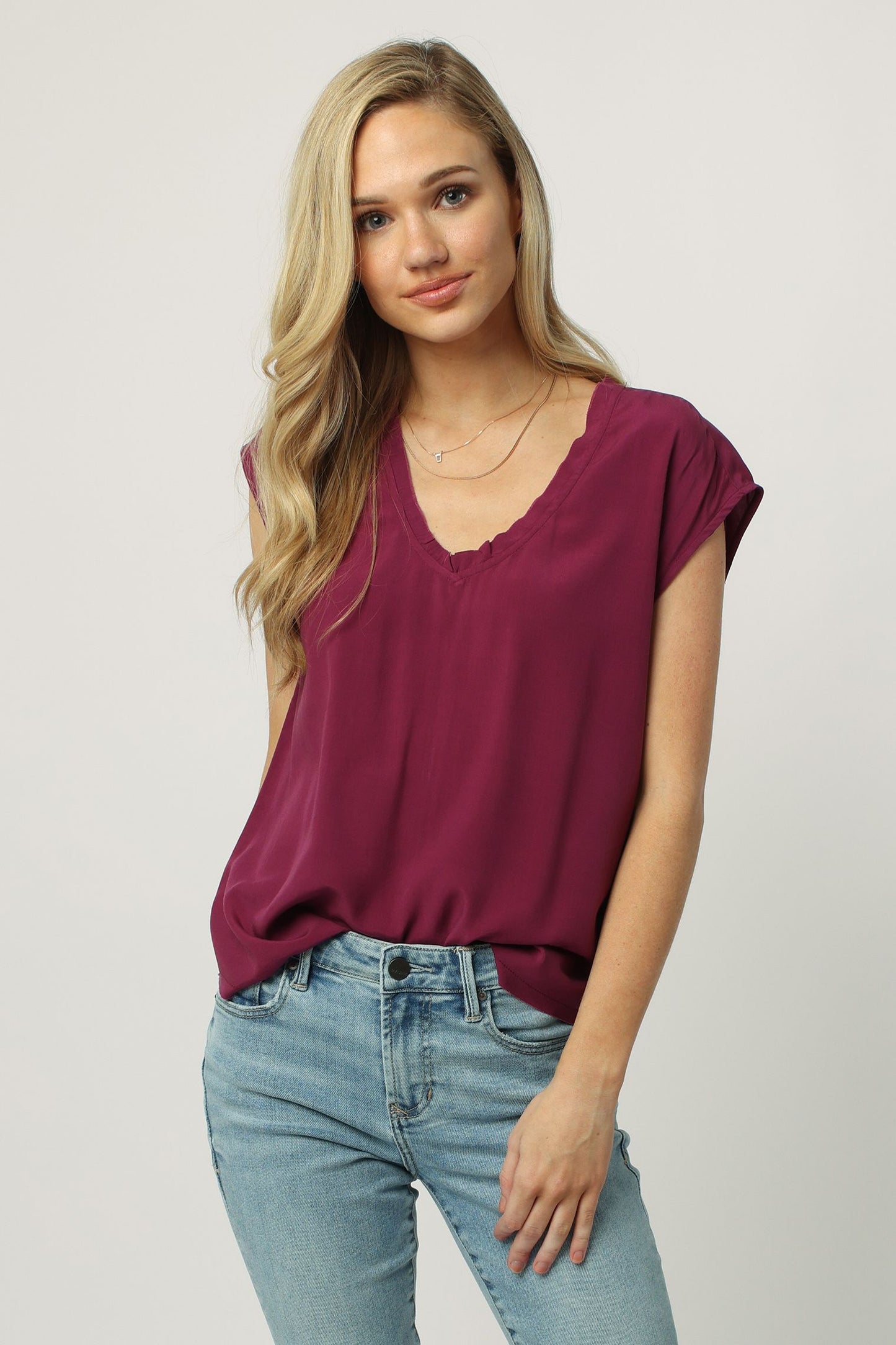 Dear John Yanis V-Neck Top