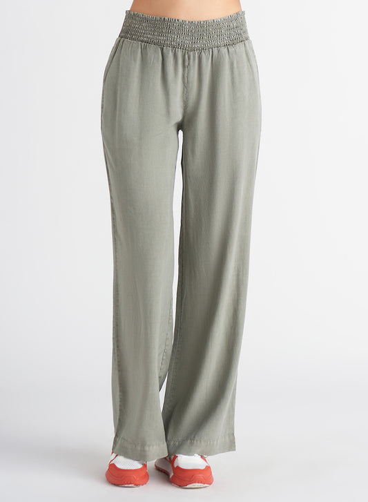 Dex Freya Tencel Smock Waist Pant