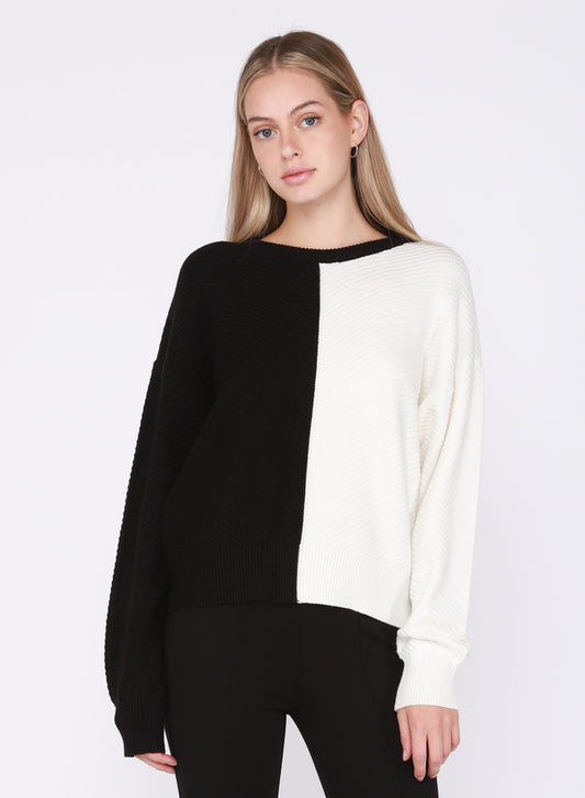 Dex Hattie Textured Rib Knit Sweater